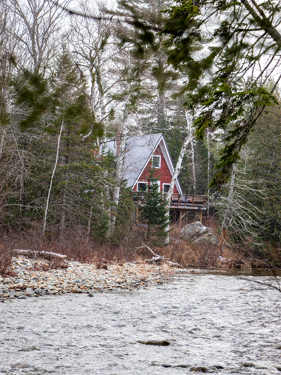 A-Frame Home Along River