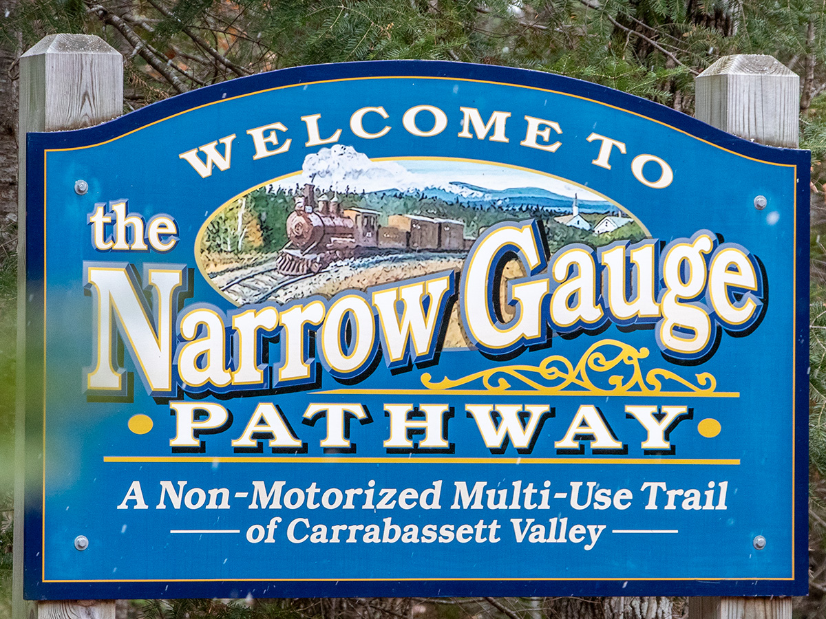 Narrow Gauge Pathway Sign